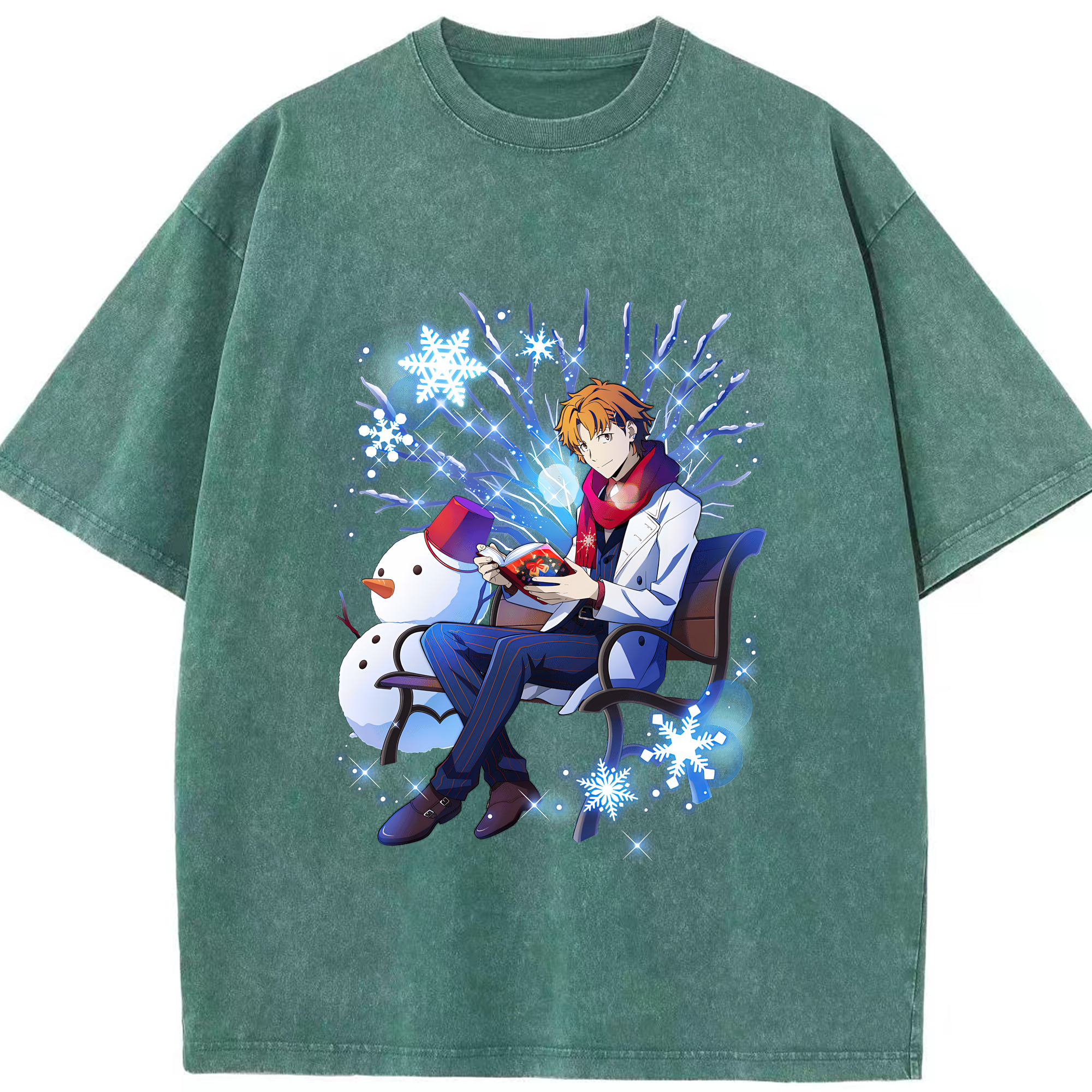（画像用） 文豪ストレイドッグス Bungo Stray Dogs 綿100% ヴィンテージ風 半袖Tシャツ（フロントプリント）